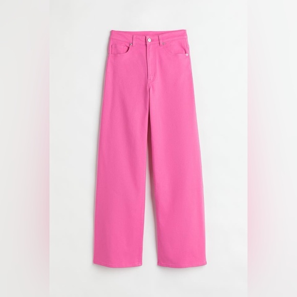 H&M Wide Leg Twill Pants - Picture 1 of 5